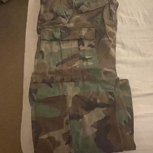 Military BDU’s used size 32x32 winter pair cargo pockets